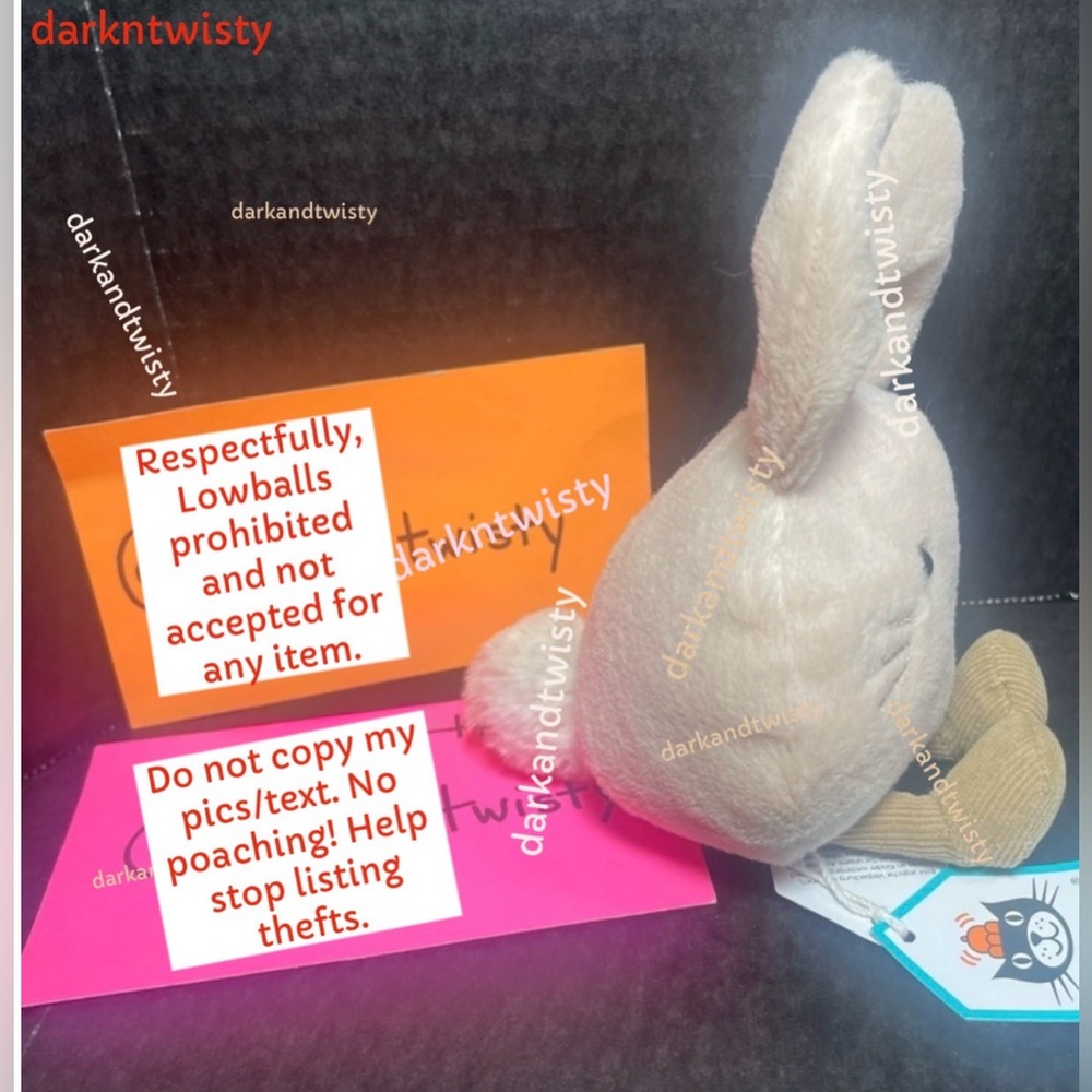 ORIGINAL OWNER BNWT JELLYCAT AMUSEABEAN BUNNY AUTH RECEIPT NEVER SECONDHAND! - Picture 4 of 13